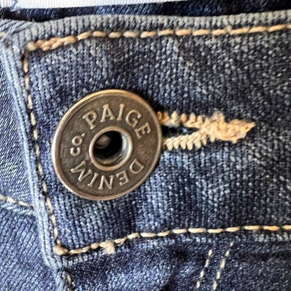 Paige Jeans Womens Size 28 Verdugo Crop Medium Wash Made in USA Denim Cotton - Picture 6 of 15